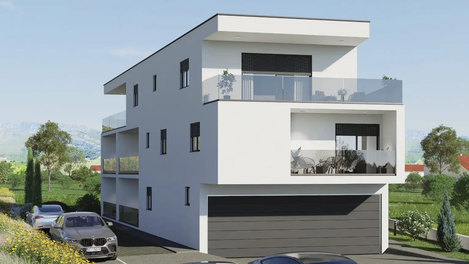 Kaštela, Kaštel Novi - Moderner Neubau in ruhiger Umgebung