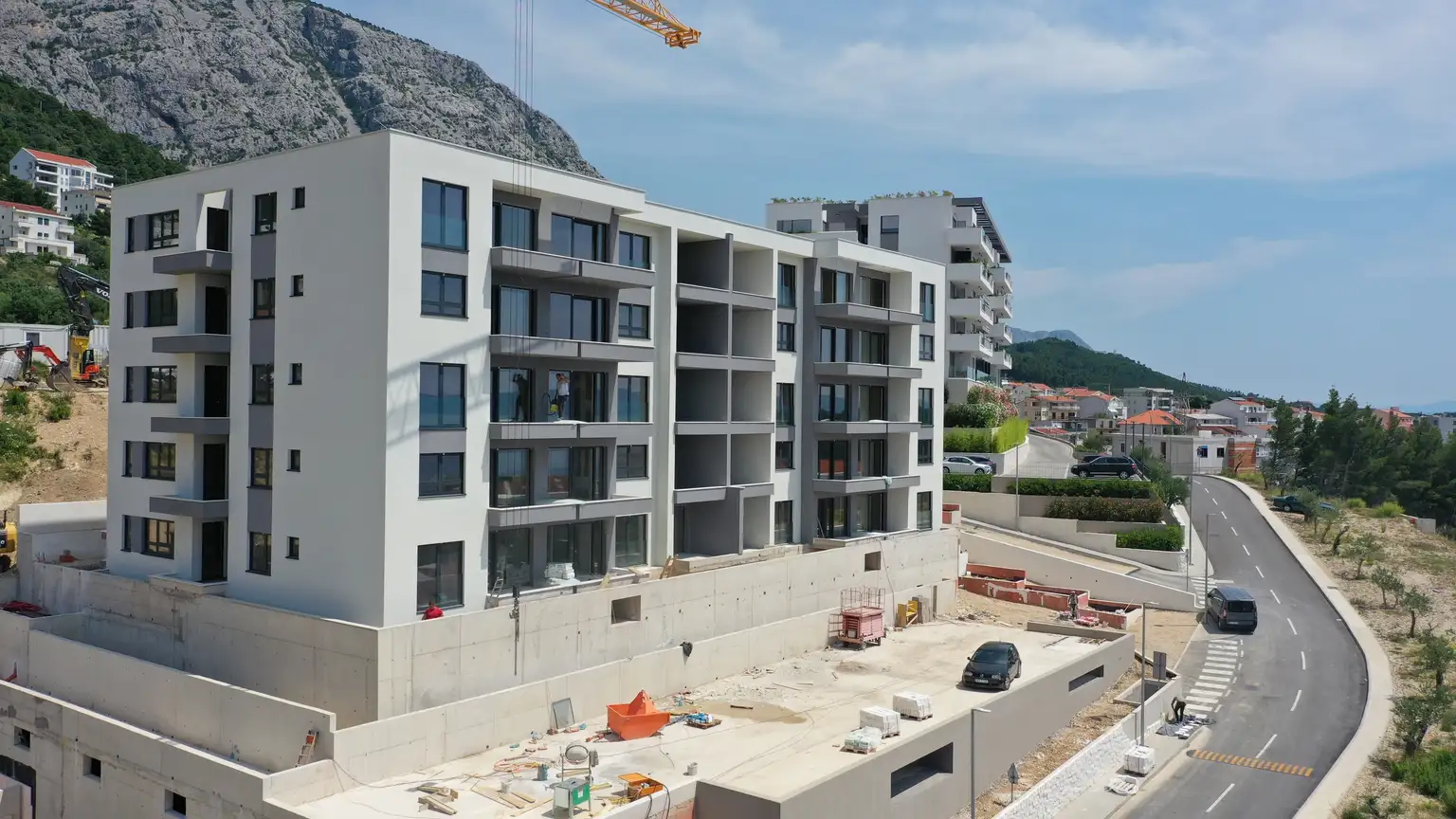 Makarska – Obytný dom v centre mesta vo výstavbe