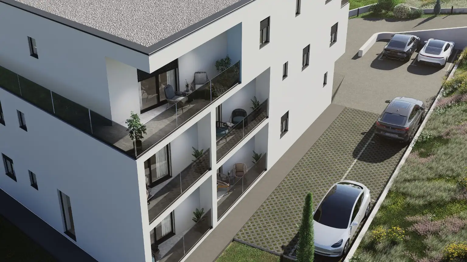 Kaštela, Kaštel Novi - Moderner Neubau in ruhiger Umgebung