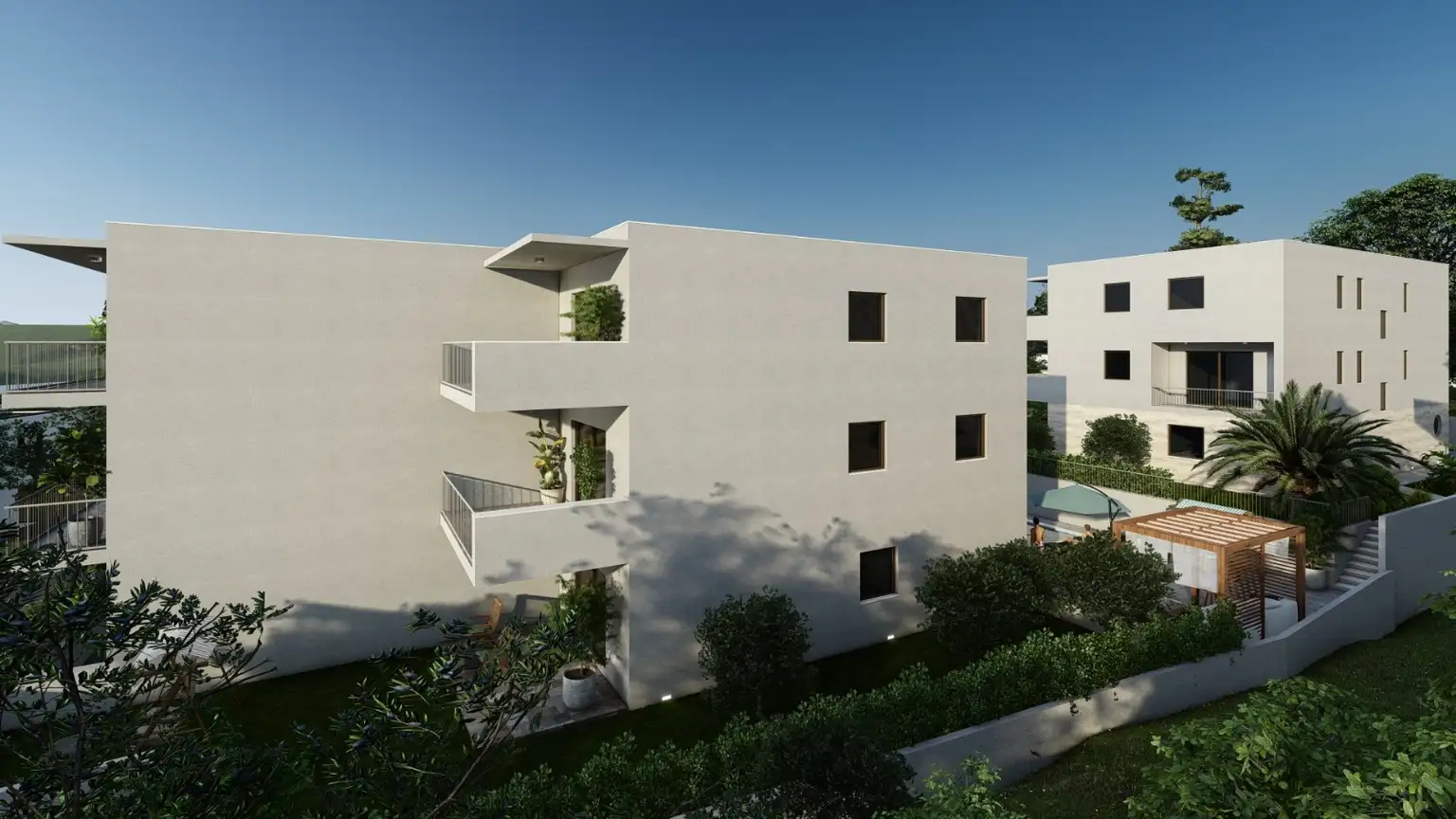 Чиово, Слатине - Современная новостройка в непосредственной близости от моря