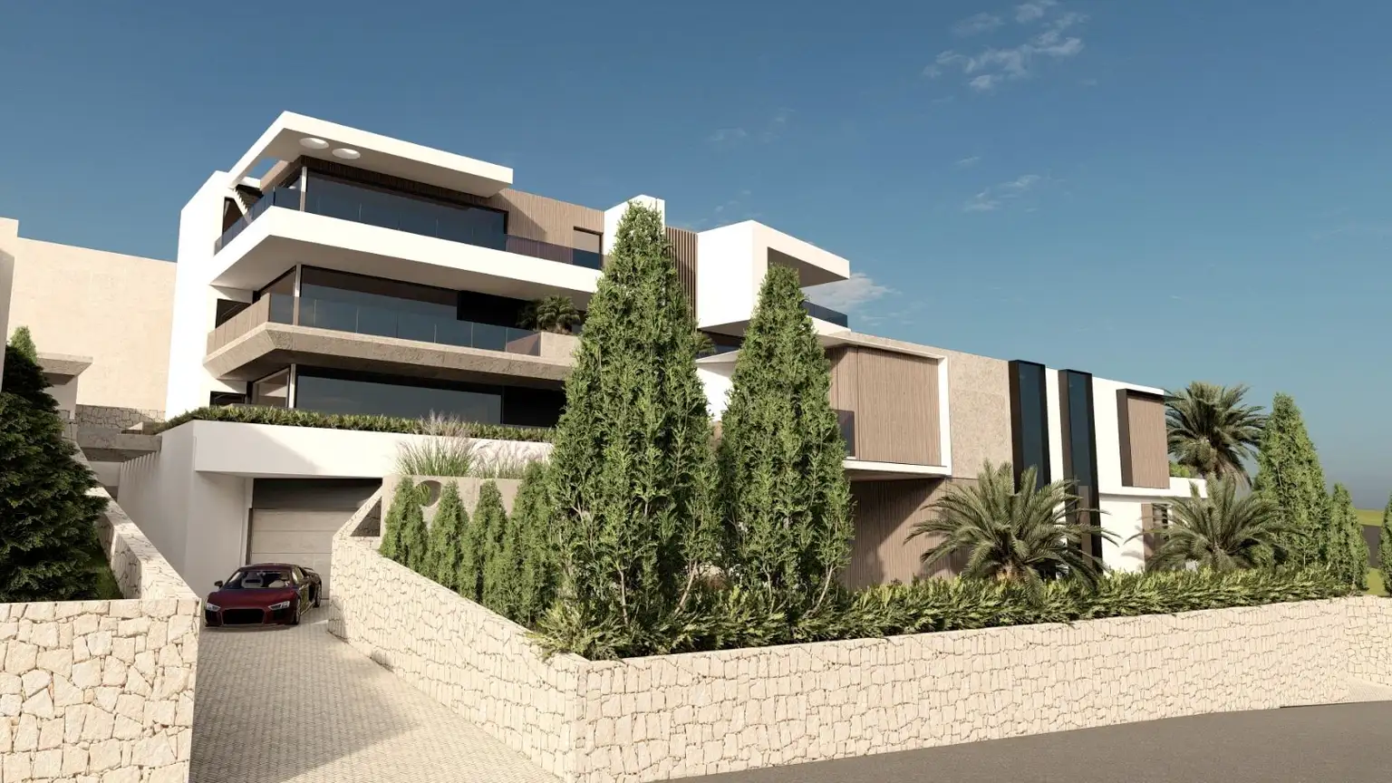 Opatija, Ičići – Neubau mit 6 Wohnungen und einem separaten Haus mit Pool