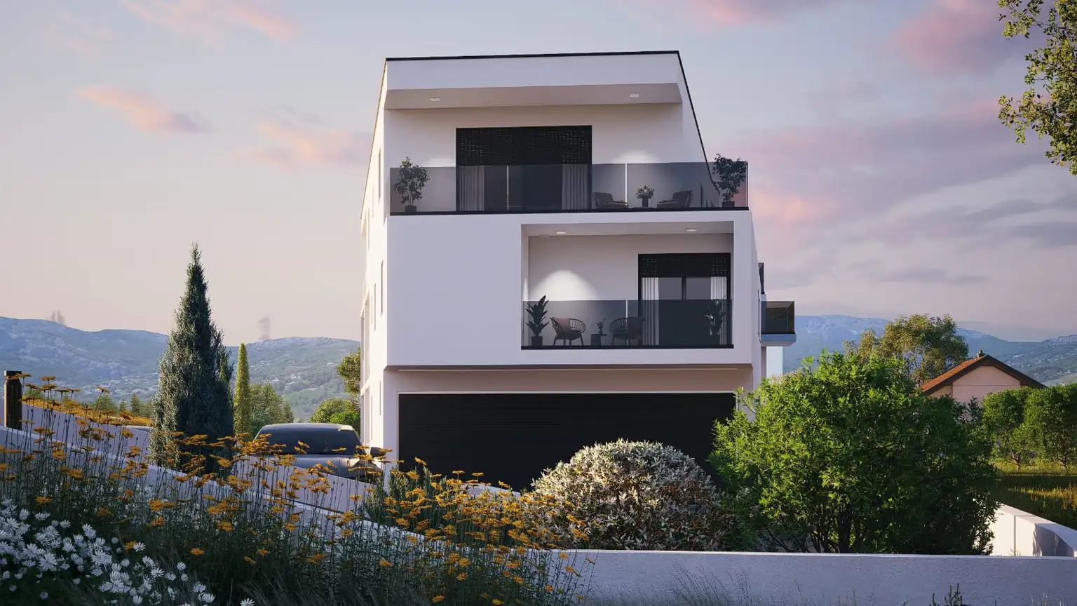 Kaštela, Kaštel Novi - Moderner Neubau in ruhiger Umgebung