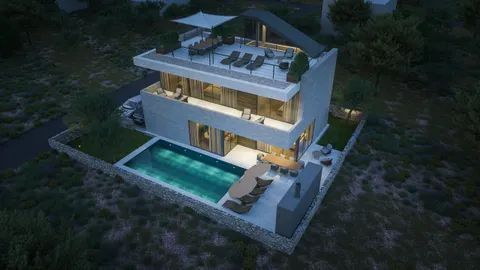 Sukošan – Luxusní moderní vila s bazénem 411 m2
