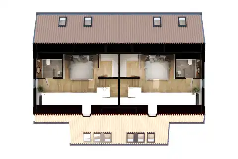 Pelješac, Orebić - Dvoupokojový apartmán s loggií a terasou