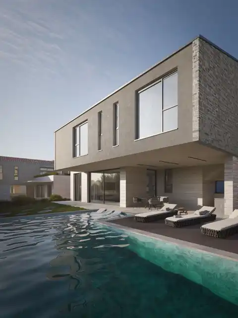 Bale - villa moderne de luxe avec piscine et terrasse sur le toit