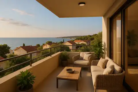 Split, Podstrana - Dvosoban stan s pogledom na more TOP PRILIKA