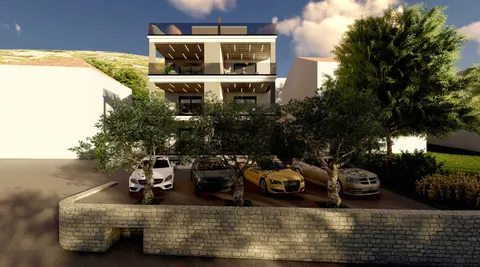 Trogir, Seget Donji - Trzypokojowe mieszkanie z widokiem na morze 113 m2