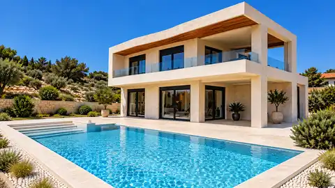 Villa 550 m², piscine, vue sur mer, 200 mètres de la mer — Ražanj