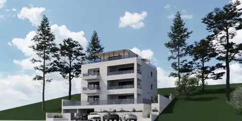 Постира, Брач – квартира 115 м² с террасой, гаражом и видом на море (S1)