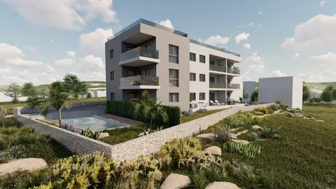 Trogir, Čiovo – Penthouse z widokiem na morze 57 m2 nowy budynek