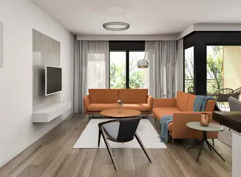 Záhřeb, Ribnjak - Luxusní dvoupokojový byt v centru města, první pronájem, novostavba