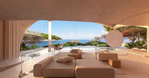 Brač, Postira - Građevinsko zemljište sa projektom vile