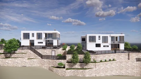 Split, Klis - Pozemok 1800 m2 s projektom pre dve vily