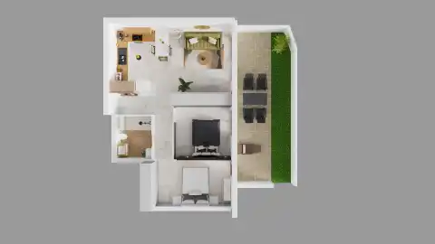 Makarska, Blato - dvosoban stan u novogradnji blizu mora