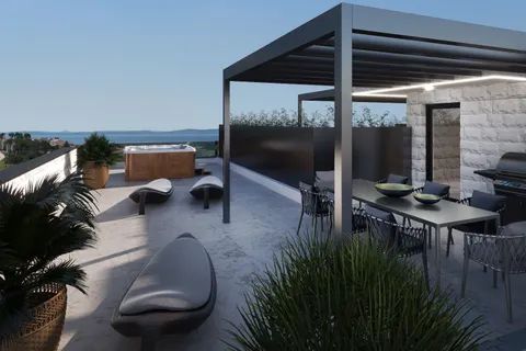 Zadar, Privlaka - Trosoban stan u stambenom naselju blizu mora 75 m2, novogradnja