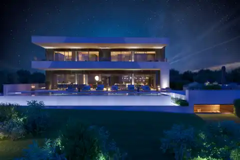Истра, Каштелир - Вилла 450 м², винный погреб, велнес, гараж