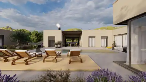 Šibenik - Pozemek s projektem pro 2 vily