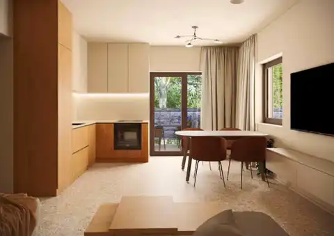 Omišalj, Krk – Appartement de 2 pièces de 82 m² avec deux terrasses, un cellier et 2 places de parking extérieures