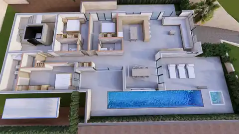 Brela - Građevinsko zemljište sa projektom