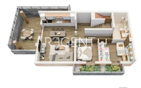 Istrie, Umag - Moderní třípokojový byt v komplexu dvou obytných budov 88,97 m2 – Novostavba
