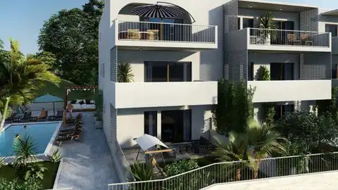 Čiovo, Slatine - Appartamento trilocale con ampio balcone vicino al mare