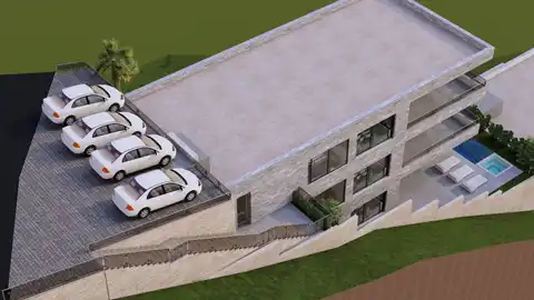 Brela - Građevinsko zemljište sa projektom