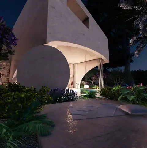 Brač, Postira - Građevinsko zemljište sa projektom vile