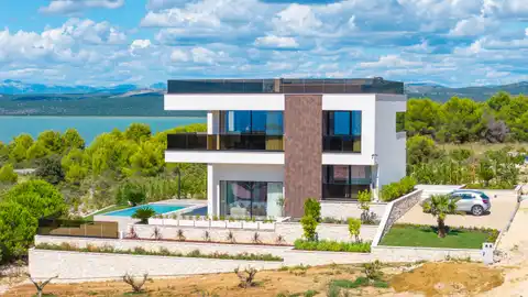 Pakoštane, Drage - Villa, infinity bazen, rooftop, pogled na more