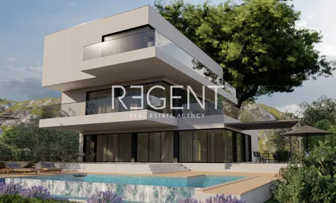 Šibenik, Rogoznica - Pozemek s projektem pro výstavbu dvou luxusních vil 1741m2