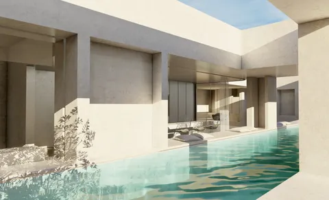 Split, Podstrana, pozemok 1400 m2 s projektom luxusnej vily s výhľadom na more