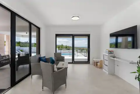 Zadar, Rovanjska - Newly built villa with a pool and sea view