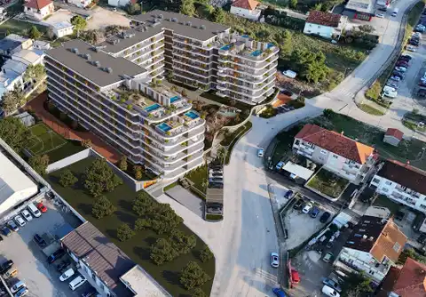 Zadar, Červené domky - Luxusní třípokojový byt 78 m2 novostavba