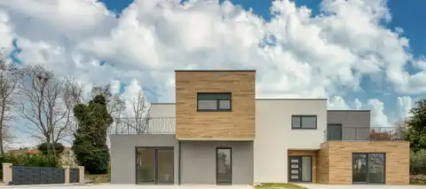 Kaštelir-Labinci - Dvojna kuća s bazenom i pogledom na more