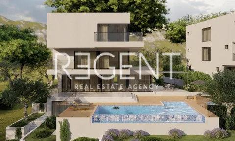 Šibenik, Rogoznica - Pozemek s projektem luxusní vily 819m2