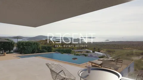 Šibenik, Rogoznica - Pozemek s projektem pro výstavbu dvou luxusních vil 1741m2