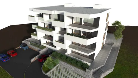 Trogir, Okrug Gornji – Dwupokojowe mieszkanie z tarasem 65 m2 nowe budownictwo