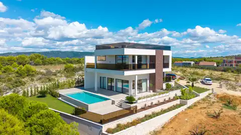 Pakoštane, Drage - Villa, infinity bazen, rooftop, pogled na more