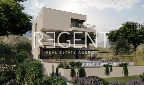 Šibenik, Rogoznica - Pozemek s projektem pro výstavbu dvou luxusních vil 1741m2