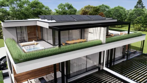 Istrie, Vabriga - Luxusní třípokojový byt s bazénem a zahradou 119 m2