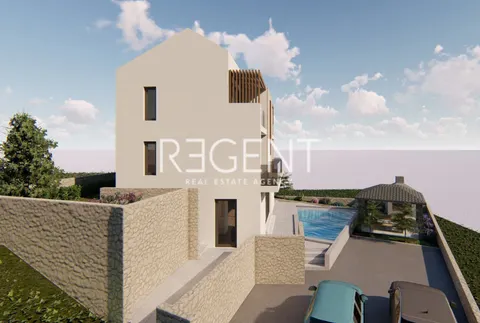 Trogir, Sevid - Luxusní vila s otevřeným výhledem na moře 165 m2