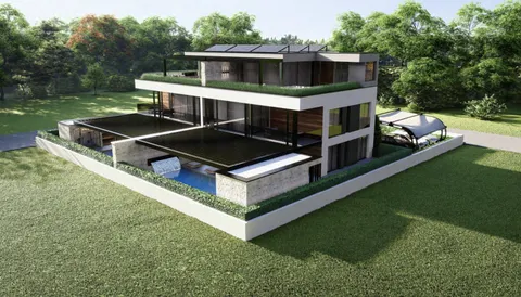 Istrie, Vabriga - Luxusní třípokojový byt se střešní terasou 117 m2