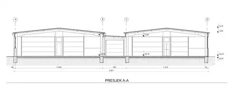 Facility 1,100 m² for rent, Buzin — office spaces, parking