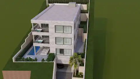 Brela - Građevinsko zemljište sa projektom