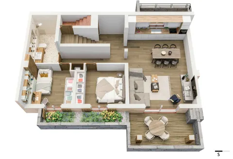 Istrie, Umag - Moderní třípokojový byt v komplexu dvou obytných budov 86,18 m2 – Novostavba