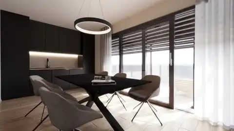 Brač, Postira – penthouse S3 avec terrasse sur le toit, garage et vue
