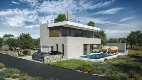Sukošan – Luxusní moderní vila s bazénem 411 m2