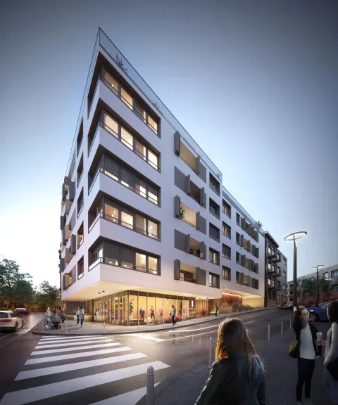 Zagreb, Langov Trg - Trisobno stanovanje v urbani stanovanjski novogradnji 90 m2