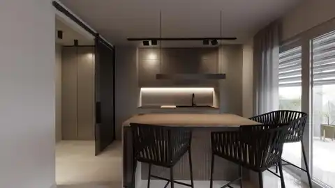 Постира, Брач – квартира 115 м² с террасой, гаражом и видом на море (S2)