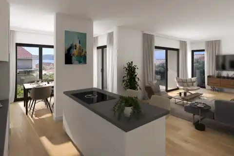 Pelješac, Orebić - Dvosoban apartman s loggiom i terasom u novogradnji