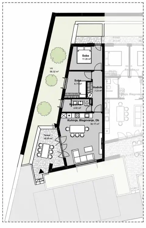Byt 62 m², Lumbarda Korčula - 3+kk, v první řadě u moře
